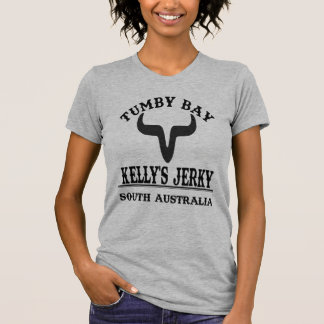 Womens Grey shirt, Kelly's Jerky Tumby Bay T-shirt