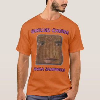 Womens grilled cheese obama sandwich VNeck T-shirt