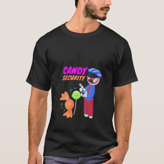 Womens Gummy Candy I Candy Security I Candy Cane C T-shirt (Voorkant)