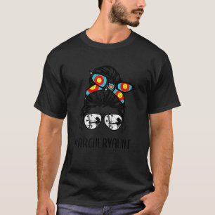 Womens Hair Bun Archery Tunt Life Messy Bun Hair G T-shirt