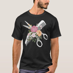 Womens Hairdresser Stylist Hairstyle Hair Salon Ha T-shirt