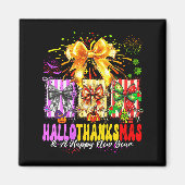 Womens Hallothanksmas & A Happy New Years Eve Magneet (Voorkant)