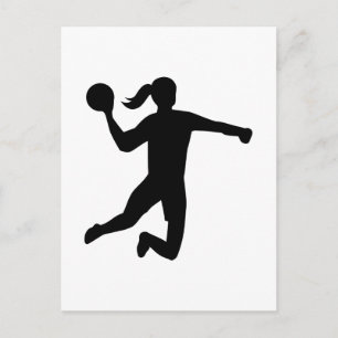 Womens handbal briefkaart