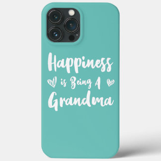 Womens Happiness is Being a Grandma Grandmother iPhone 13 Pro Max Hoesje