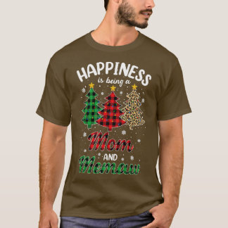 Womens Happiness is een moeder en Memaw Leopard T-shirt