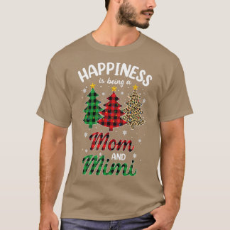 Womens Happiness is een moeder en Mimi Leopard C T-shirt
