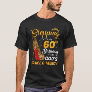 Womens heelt 60e verjaardag vierkant in 60 t-shirt