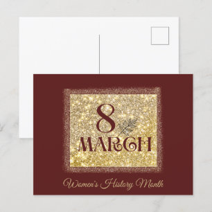 Women's History Month 2025 8 maart Briefkaart