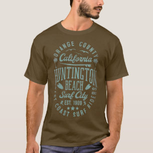 Womens Huntington Beach Surf City Oranje County Ca T-shirt