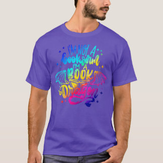 Womens Ik ben geen boekenworm in een boek Dragon R T-shirt
