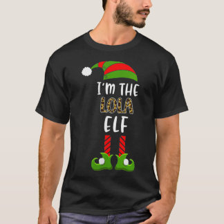 Womens I'm The Lola Elf Matching Christmas Family T-shirt