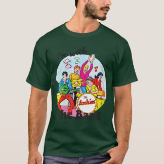 Womens Im Withhe Band Archie Comics VNeck vintage T-shirt