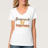 Women's Impeach & Imprison V-Neck T-Shirt (Devant)
