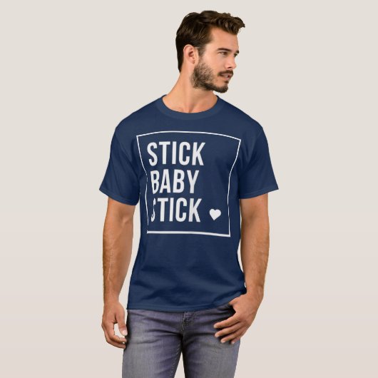 Womens IVF Stick Baby Stick Transfer dag T-shirt (Voorkant volledig)