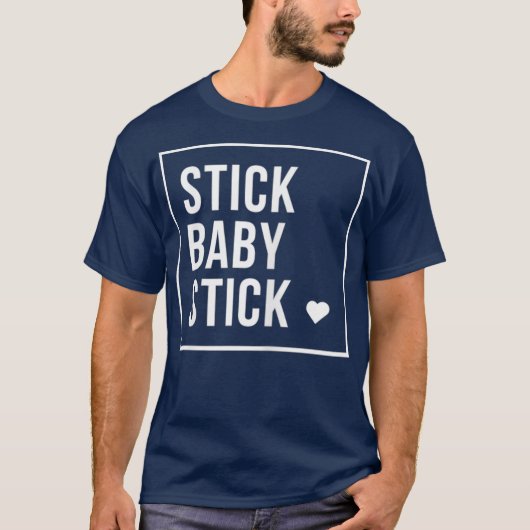 Womens IVF Stick Baby Stick Transfer dag T-shirt (Voorkant)