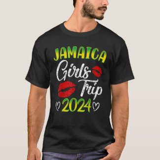 Womens Jamaica Meisjes Reis 2024 Zomer Vakantie We T-shirt