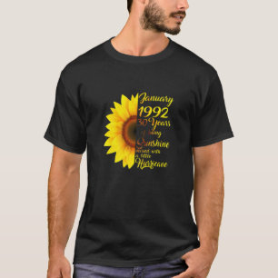 Womens January Girl 1992 T 30 Years Old 30Th Birth T-shirt