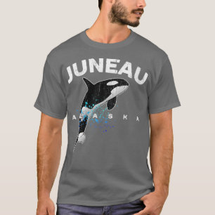 Womens JUNEAU ALASKA Orca Killer Whale Family T-shirt