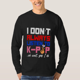 Womens K Pop Muziek Zuid-Koreaanse Fan Korea Saran T-shirt