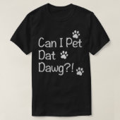 Womens kan ik dat Dawg VNeck T-shirt (Design voorkant)