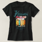 Womens Kauai Hawaii Hawaiian Surfing Retro T-shirt (Design voorkant)