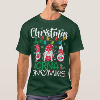 Womens Kerstmis met mijn CRNA Gnomen Nurse Stetho T-shirt
