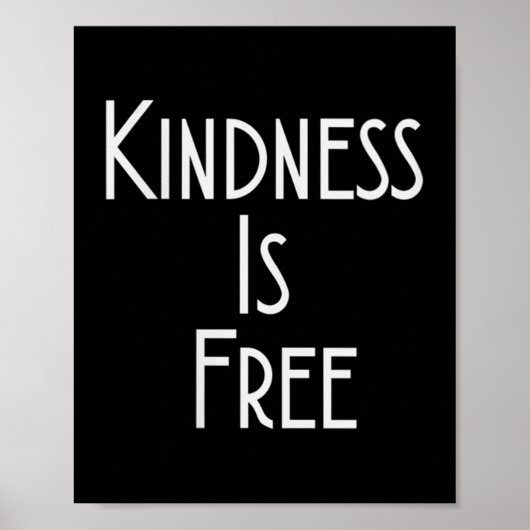 Womens Kindness Is Shirt Motivation Insration V-ne Poster (Voorkant)