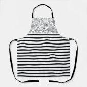 Women's Kitchen Apron with Stylish Pattern Schort (Voorkant)