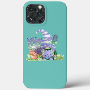 Womens Lavender Gnome Spring Gardening Paars iPhone 13 Pro Max Hoesje