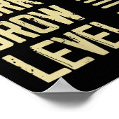 Womens Learn Work Grow Level Up Growth Success Vin Poster (Hoek)