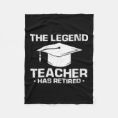 Womens Legendary Mentor Education Retirement Humor Fleece Deken (Voorkant)