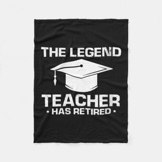 Womens Legendary Mentor Education Retirement Humor Fleece Deken (Voorkant)