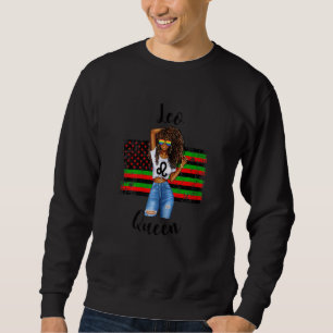 Womens Leo Queen African American Black Empowermen Trui