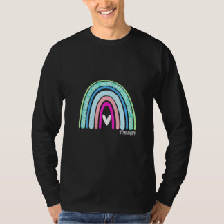 Womens leraar regenboogliefde inspirerend lerarenl t-shirt