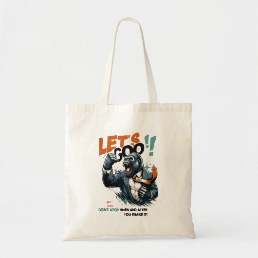 WOMEN'S LET'S GOO LESSONS LEARN TOTE BAG (Devant)