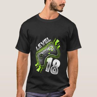 Womens Level 18 Video Game Controller 18th Birthda T-shirt