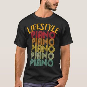 Womens Lifestyle piano kleur zonsondergang unique T-shirt