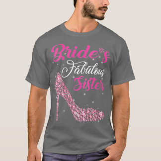Womens Light Pareltjes Bride's Fabulous Sister Hap T-shirt