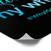 Womens Living My Why - Why I Grind - Insrational M Poster (Hoek)