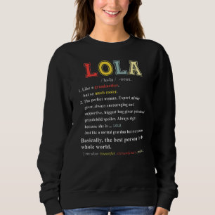 Womens Lola Funny Definition Grandmoeder's Trui
