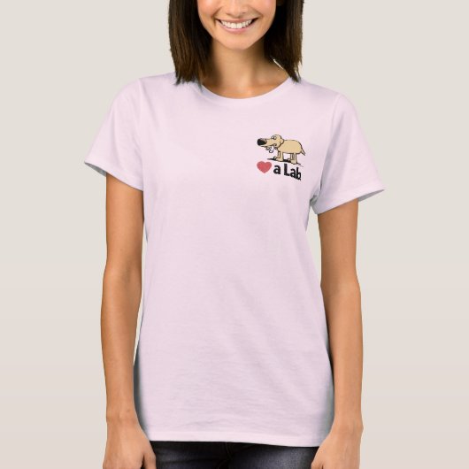 Women's Love a Lab Organic T-shirt (Voorkant)