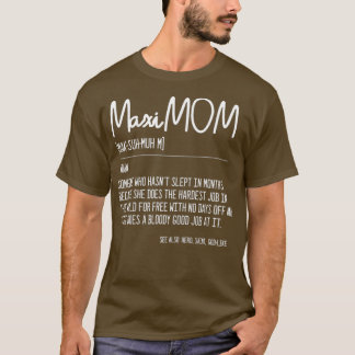 Womens MaiMOM Moeder Woordenboek Definitie Gift T-shirt