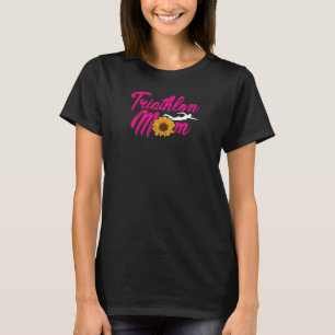 Womens mam Graphic run Bike Swim Triathlon Triathl T-shirt