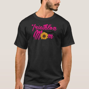 Womens mam Graphic run Bike Swim Triathlon Triathl T-shirt
