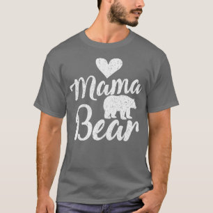 Womens Mama Beer Heart Love Family Matting Mam Gi T-shirt
