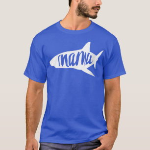 Womens Mama Shark: een koel design T-shirt