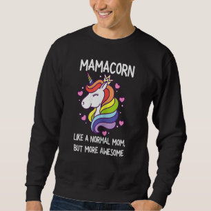 Womens Mamacorn Unicorn Costume Mam Moederdag Trui