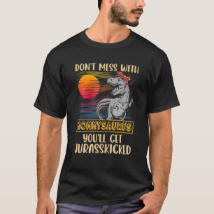Womens Mamasaurus T Rex Dinosaurs Funny mammie Sau T-shirt