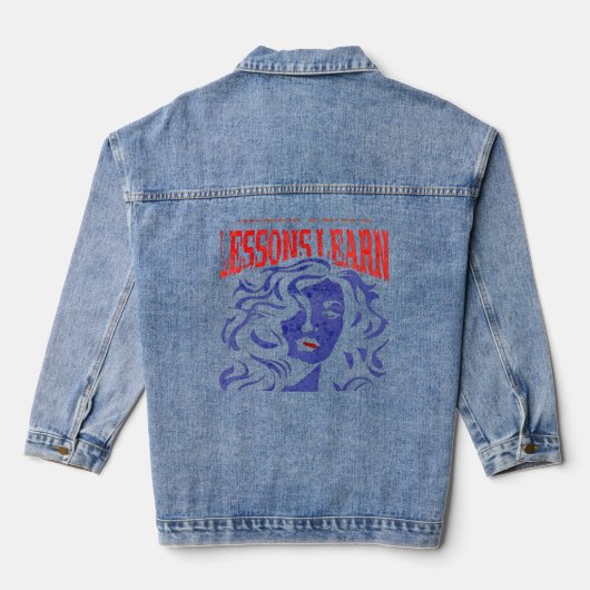 WOMEN'S MANIPULATE LESSONS LEARN DENIM JACKET (Achterkant)