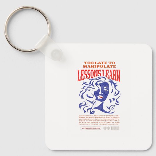WOMEN'S MANIPULATE LESSONS LEARN KEYCHAIN  (Voorkant)